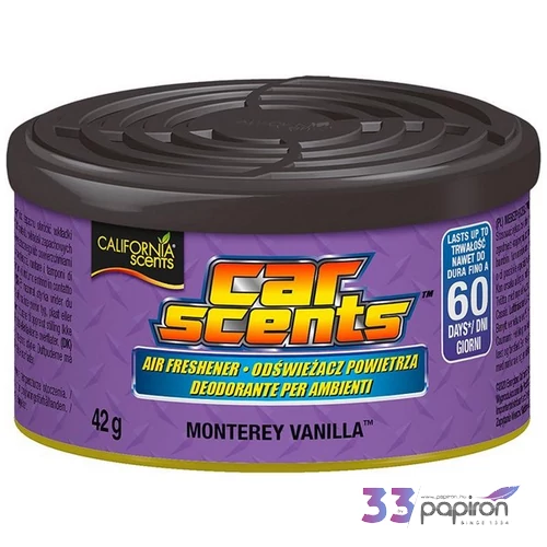 Autóillatosító konzerv 42g CALIFORNIA SCENTS Monterey Vanilla