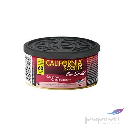 Autóillatosító konzerv 42g CALIFORNIA SCENTS Concord Cranberry