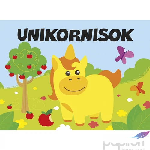 Babakönyv foglalkoztató Pancsolókönyv szivaccsal - Unikornis Napraforgó könyvek
