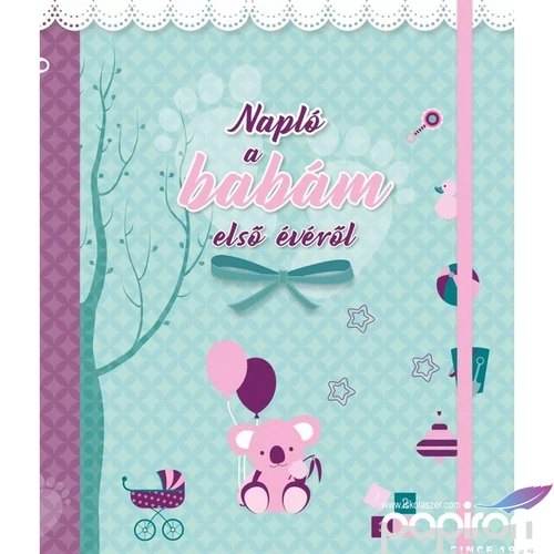 Babakönyv napló a babám első évéről (lányos) Napraforgó könyvek