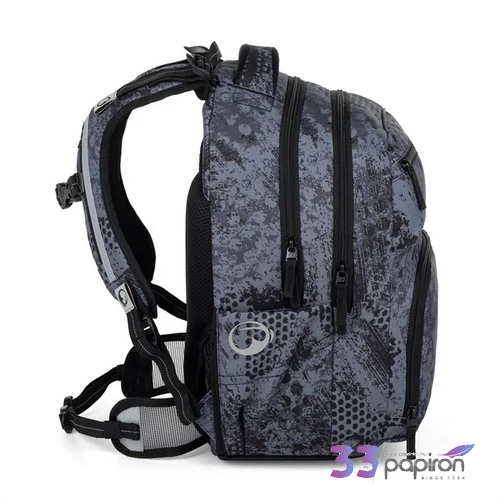 Bagmaster iskolatáska 26 Zipster 25 B fekete-szürke 34x44x21cm