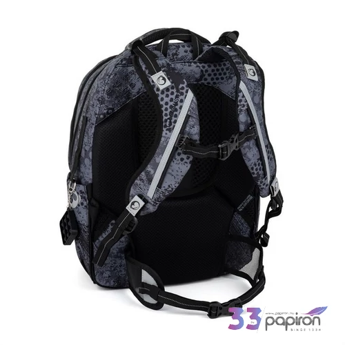 Bagmaster iskolatáska 26 Zipster 25 B fekete-szürke 34x44x21cm