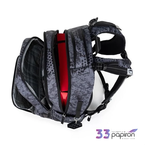 Bagmaster iskolatáska 26 Zipster 25 B fekete-szürke 34x44x21cm