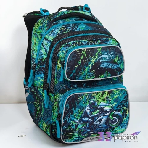 Bagmaster iskolatáska szett 26 Dopi 25 B sportmotor táska,tolltartó,tornazsák
