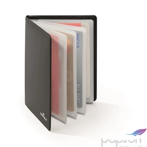 Bankkártyatartó Durable 8 db-os, RFID védelemmel, fekete Belső méret: 54 x 86 mm