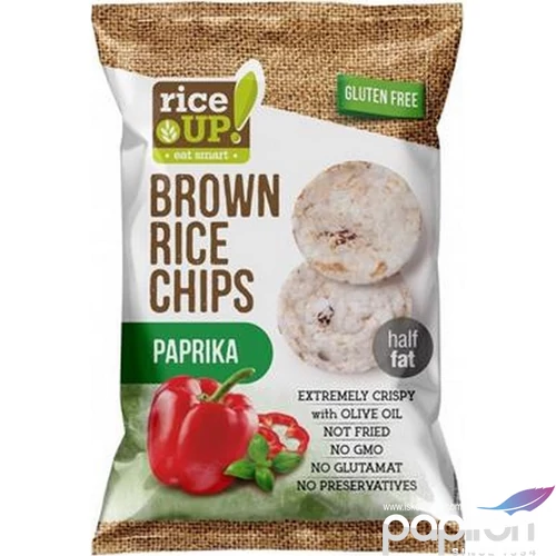 Barnarizs chips 60g RICE UP paprikás KHK602