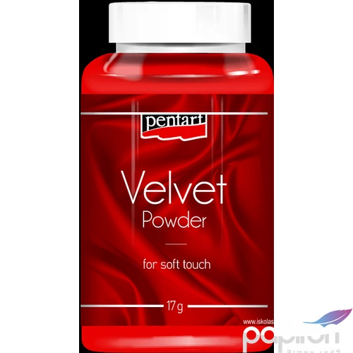 Bársonypor Pentart 17g piros