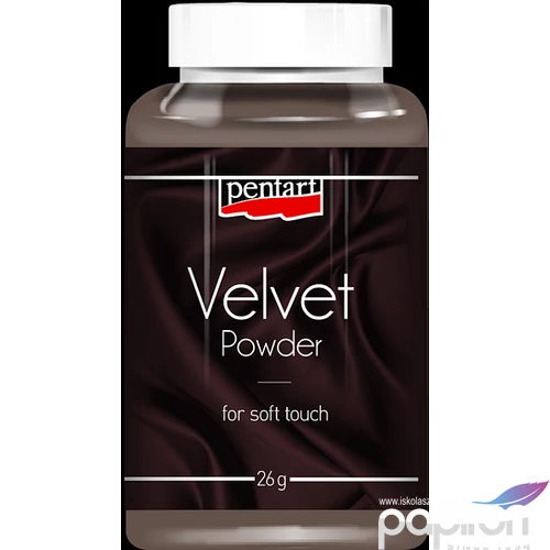 Bársonypor Pentart 26g földbarna