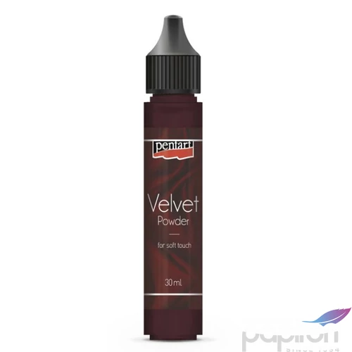 Bársonypor Pentart 30ml sötétbarna