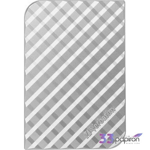 BD-R BluRay lemez VERBATIM 1TB USB 3.0 Store n Go ezüst HV1TSGE