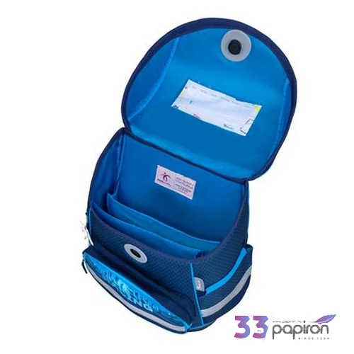 Belmil Compact Racing Blue Neon iskolatáska - Akciós áron!