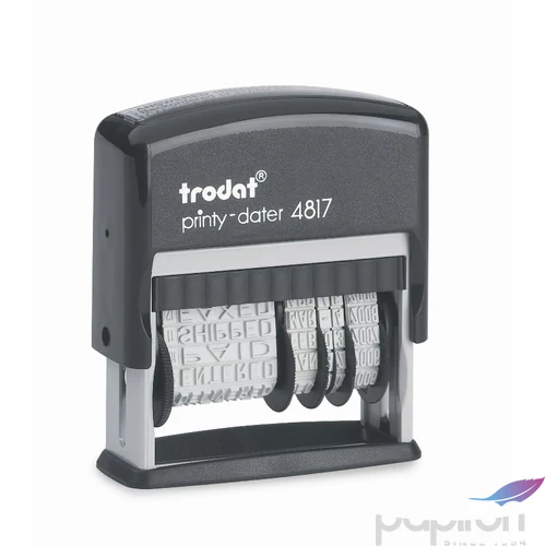 Bélyegző Trodat 4817 dátumbélyegző betű és dát.: 3,8 mm, 12 szó