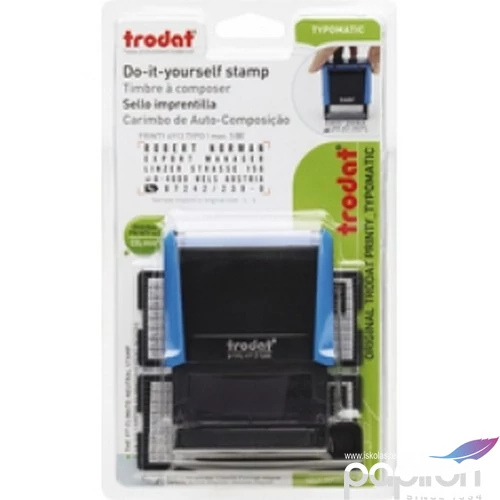 Bélyegző Trodat 5460 Professional 4.0 dátum+szövegbélyegző 56x33mm, dátum: 4mm