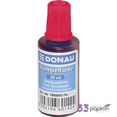 Bélyegzőfesték Donau piros 30ml DONAU 7808001PL-F04