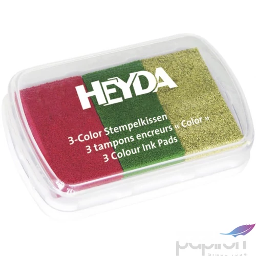 Bélyegzőpárna HEYDA 3 szín piros/zöld/arany  204888467