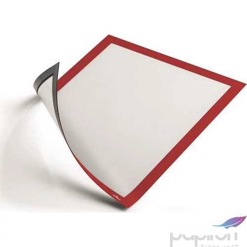 Bemutató keret A4 mágneses, DURABLE, piros 5db/csom