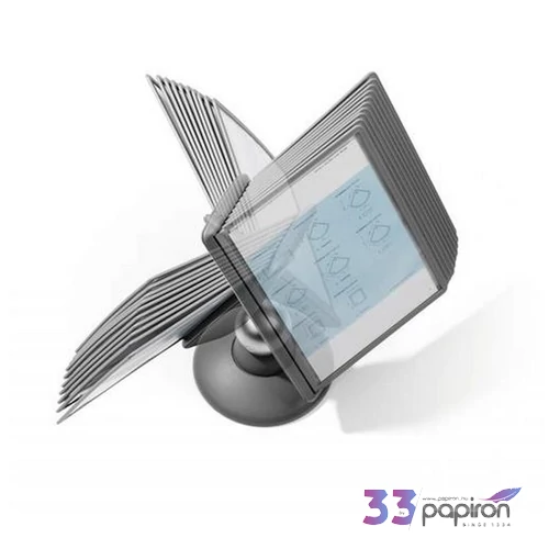 Bemutatótábla tartó asztali 10db bemutatótáblával DURABLE Motion fekete