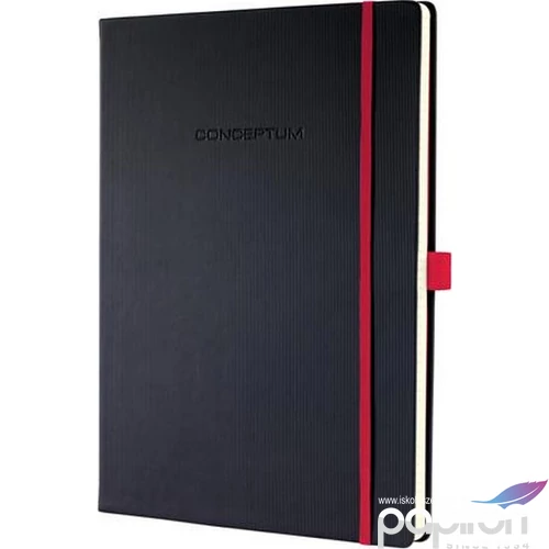 Beíró exkluzív A4 vonal. SIGEL Conceptum Red Edition 97lap fekete/piros Irodai papíráru SIGEL CO661