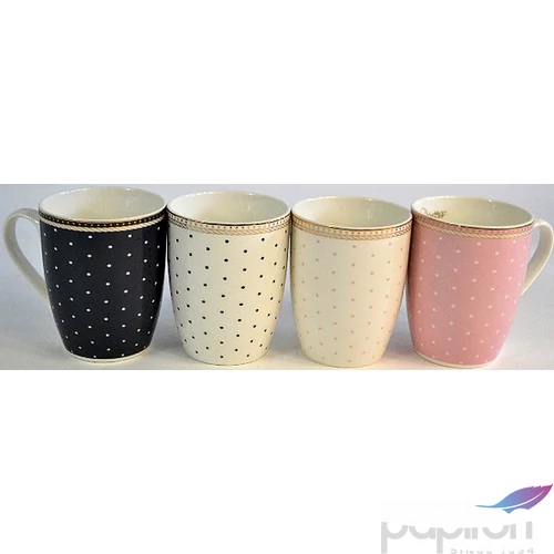 Bögre kerámia hasas 370ml 8, 3x10, 2cm Herceg/Hercegnő mintával 4féle