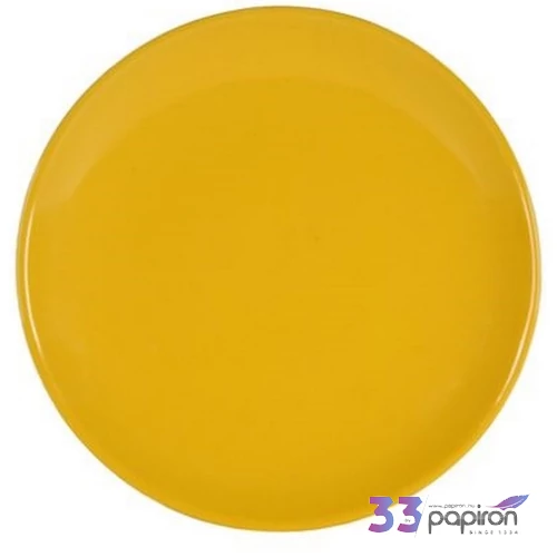 Tányér kerámia 27cm sárga