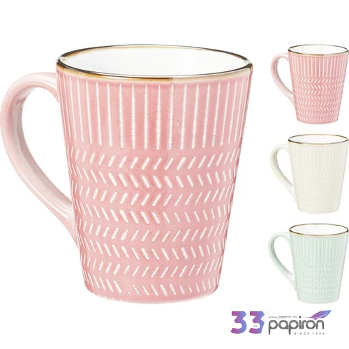 Bögre kerámia 300ml 3féle KPM25