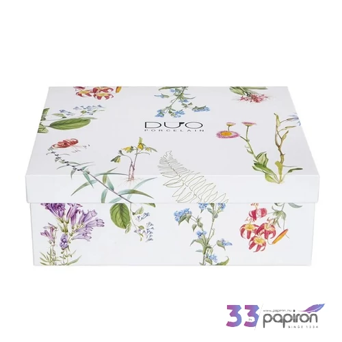 Bögre porcelán 360ml COLORS OF NATURE 4 db/szett-virágos Díszdobozban