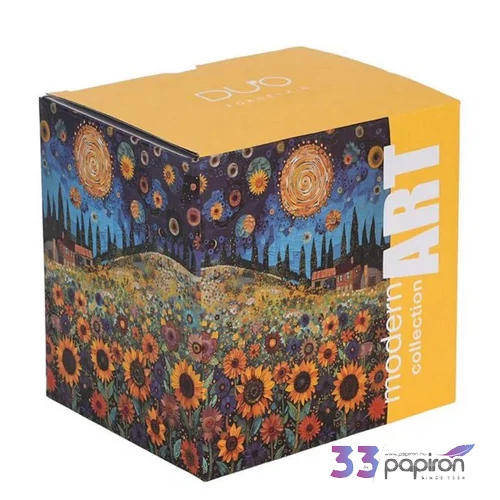 Bögre porcelán 450ml MODERN SUNFLOWER FIELD-napraforgó Díszdobozban