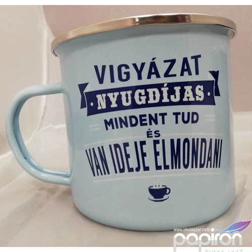 Bögre nyugdíjas Névre szóló bögre