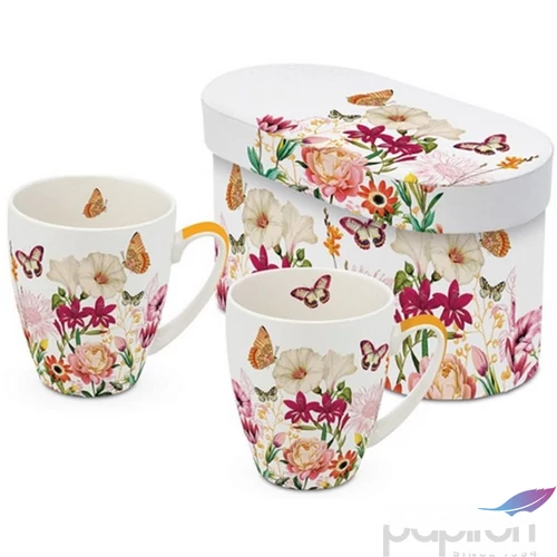 Bögre porcelán 0,35l dobozban 2db-os, Illusion