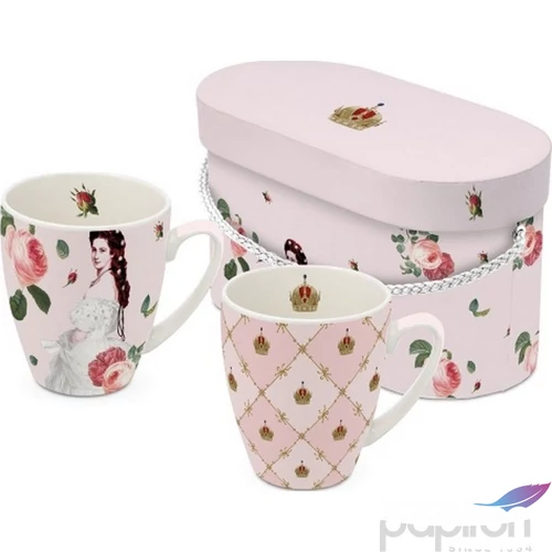 Bögre porcelán 0,35l dobozban, 2db-os, Sisi and Vienna