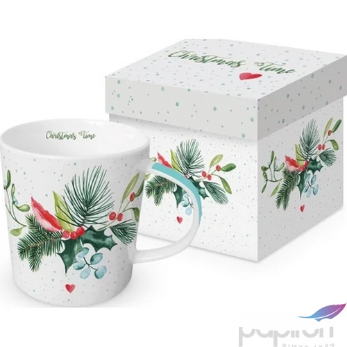 Bögre porcelán 0,35l dobozban, Christmas Time