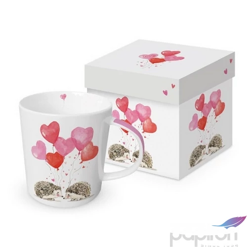 Bögre Porcelán 3,5dl Hedgehogs in Love dobozban