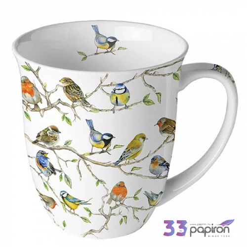 Bögre porcelán Ambiante Butterfly Collection 4dl porcelánbögre