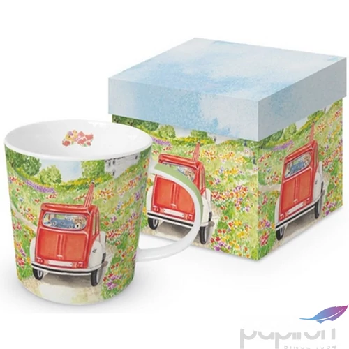 Bögre porcelán 0,4l dobozban, Bon Voyage!