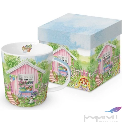 Bögre porcelán 0,4l dobozban, Maison Rose