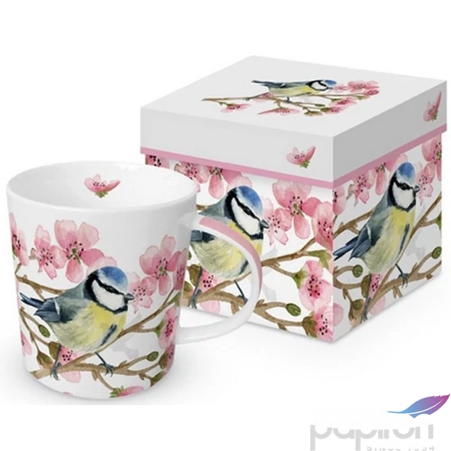 Bögre porcelán 0,4l dobozban, Oiseau Printemps