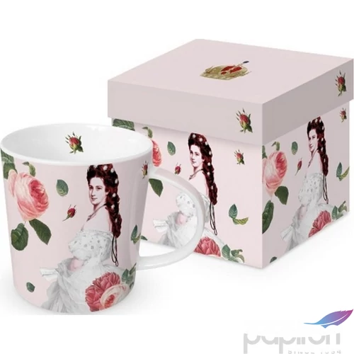 Bögre porcelán 0,4l dobozban, Sisi