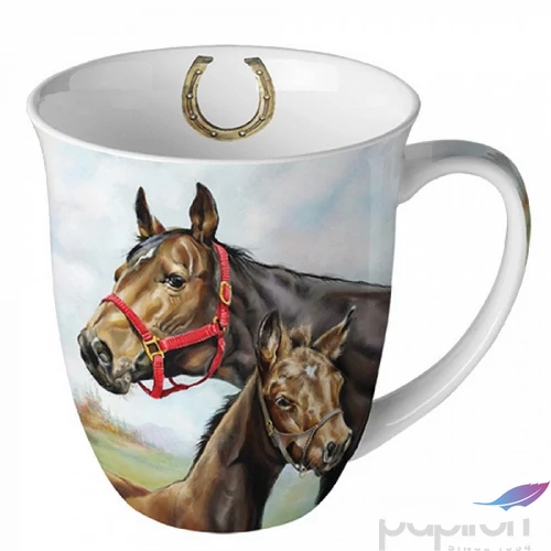 Bögre porcelán Ambiante Horse Love 4dl porcelánbögre