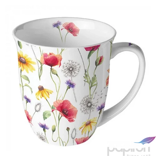 Bögre porcelán Ambiante Poppy Meadow 4dl porcelánbögre