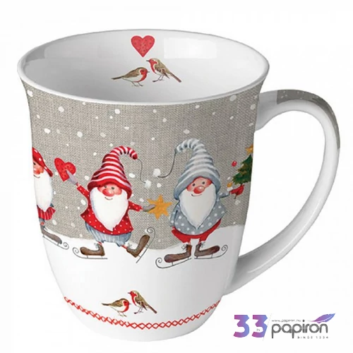Bögre porcelán Ambiante Skating Dwarfs 4dl porcelánbögre