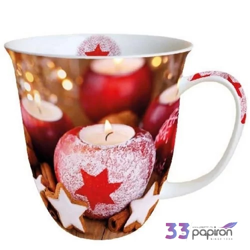 Bögre porcelán Ambiante Star On Candl e 4dl porcelánbögre