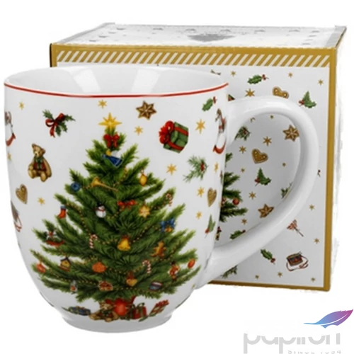 Bögre porcelán 1000ml dobozban, Christmas Tree