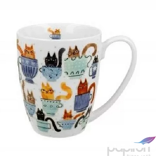 Bögre porcelán 360ml Teacup Cats