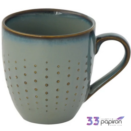 Bögre porcelán 3,2dl Drops Celadon dobozban