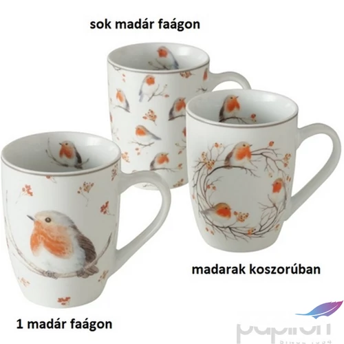 Bögre porcelán 330ml Ruby
