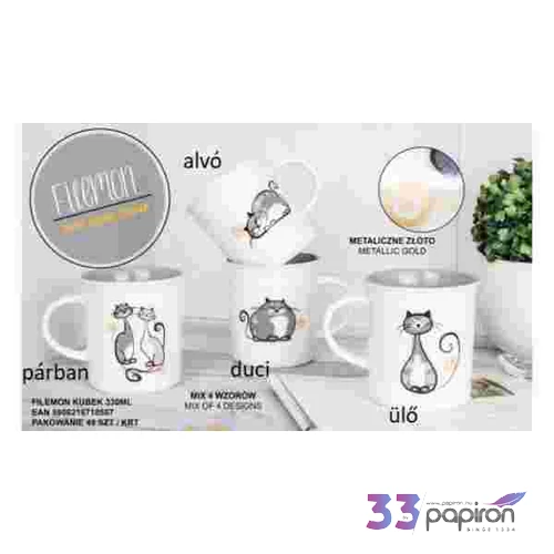 Bögre porcelán 330ml