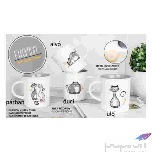 Bögre Porcelán 330ml