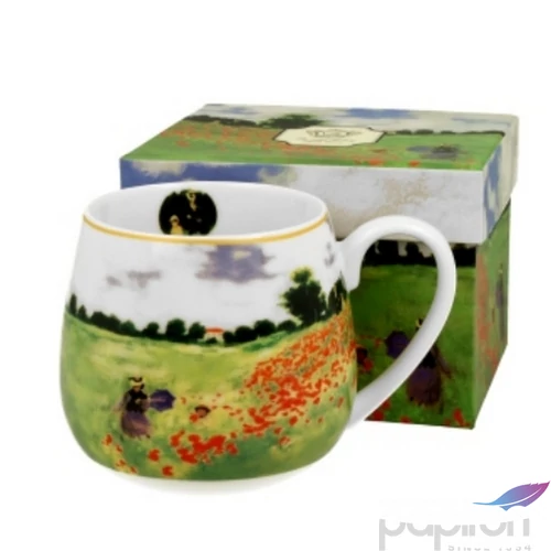 Bögre Porcelán 430ml dobozban, Monet: Pipacsmező