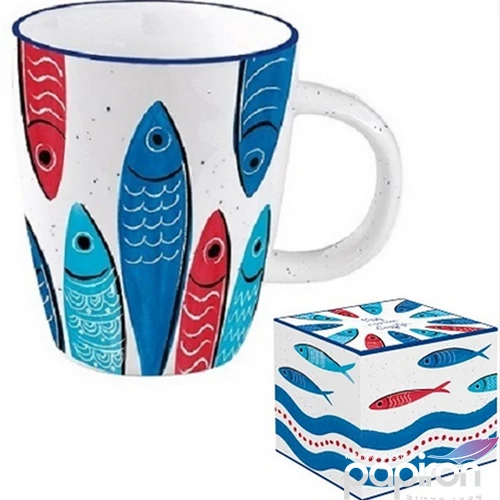 Bögre Porcelán 3,5dl Sardine's Party dobozban