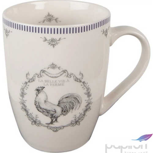 Bögre porcelán 350ml French Rooster